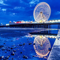 Buy canvas prints of Central Pier Reflections by Carl Blackburn
