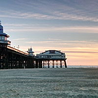 Buy canvas prints of North Pier Sunset by Carl Blackburn