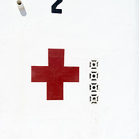 Buy canvas prints of Red Cross by Ian Gibson