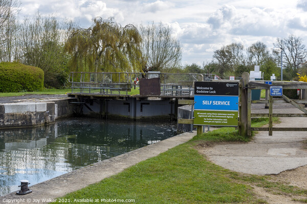 Godstow Lock, Oxford, Oxfordshire Picture Board by Joy Walker