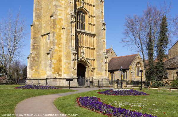 Evesham Abbey and park Picture Board by Joy Walker
