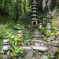 Buy canvas prints of A Japanese tiered tower called a pagoda by Joy Walker