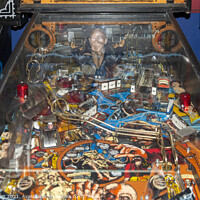 Buy canvas prints of A pinball machine by Joy Walker