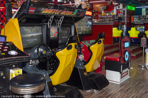 Car racing arcade game Picture Board by Joy Walker