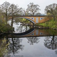 Buy canvas prints of The road bridge over the river Lune by Joy Walker