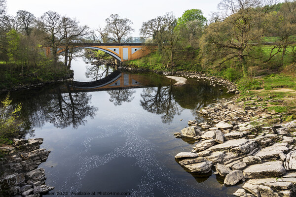 The road bridge over the river Lune Picture Board by Joy Walker