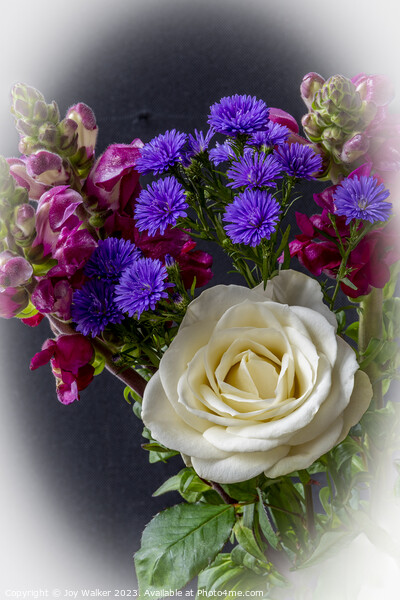 A bouquet of mixed flowers Picture Board by Joy Walker