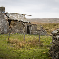 Buy canvas prints of An Old abandoned cottage, Yorkshire, UK by Joy Walker