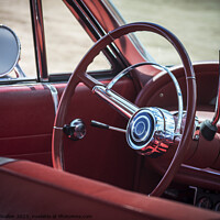 Buy canvas prints of The interior of a Chevrolet Impala car by Joy Walker
