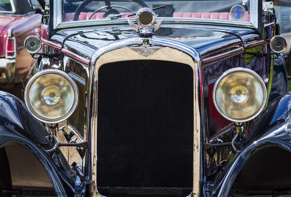 The bonnet of an  old Austin car  Picture Board by Joy Walker