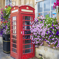 Buy canvas prints of An old phone red box by Joy Walker