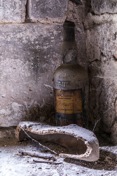 Old Wine Bottle Picture Board by Joy Walker