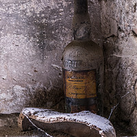 Buy canvas prints of Old Wine Bottle by Joy Walker