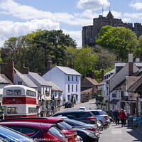 Buy canvas prints of A view Of Dunster village in Somerset, England, UK by Joy Walker