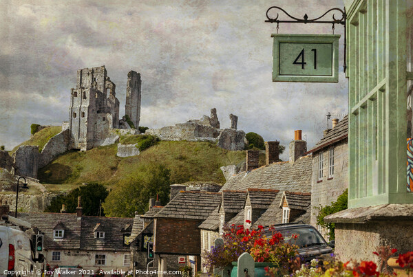 The historic village of Corfe, Dorset, England, UK Picture Board by Joy Walker