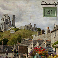 Buy canvas prints of The historic village of Corfe, Dorset, England, UK by Joy Walker