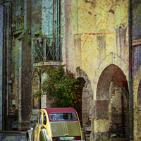 Buy canvas prints of The Citreon 2CV car  by Joy Walker