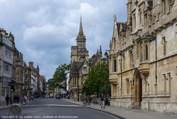 A view of the High Street in Oxford, England UK Picture Board by Joy Walker
