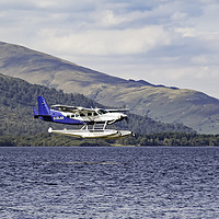 Buy canvas prints of SEAPLANE LANDING by Sue Wood