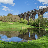 Buy canvas prints of Wharfedale Railway Viaduct in Baildon, Yorkshire.  by Ros Crosland