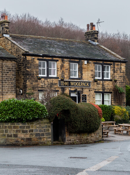The Woolpack Inn in Esholt, Yorkshire, the original Emmerdale 'Woolpack'.  Picture Board by Ros Crosland