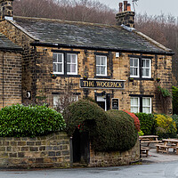 Buy canvas prints of The Woolpack Inn in Esholt, Yorkshire, the original Emmerdale 'Woolpack'.  by Ros Crosland