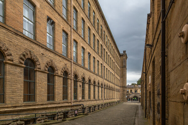 Salts Mill in Saltaire, Yorkshire.  Picture Board by Ros Crosland