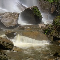 Buy canvas prints of The bottom of the falls by J Hartley