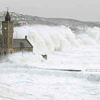 Buy canvas prints of Porthleven Storm by Bob Sharples