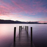 Buy canvas prints of Blue Hour, Ashness Jetty Sunset by Phil MacDonald