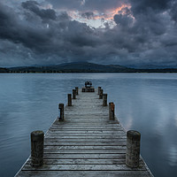 Buy canvas prints of Hope Beyond the Storm, Windermere Jetty by Phil MacDonald