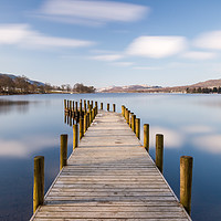 Buy canvas prints of Racing Clouds, Monks Coniston Jetty by Phil MacDonald