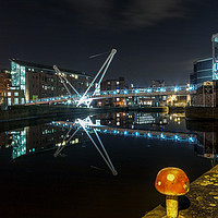 Buy canvas prints of After Hours, Leeds Dock Reflections by Phil MacDonald