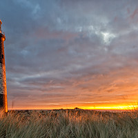 Buy canvas prints of Glorious Sunrise, Spurn Lighthouse by Phil MacDonald