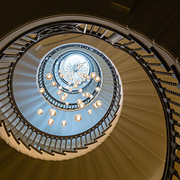 Buy canvas prints of Spiral Staircase, Looking Up by Phil MacDonald