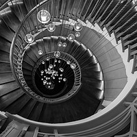 Buy canvas prints of Spiral Staircase, Looking Down by Phil MacDonald