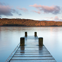 Buy canvas prints of Lake District Jetty, Winter 2015 by Phil MacDonald