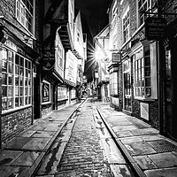 Buy canvas prints of The Shambles, York : 03 of 07 Images (B&W) by Phil MacDonald
