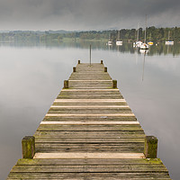 Buy canvas prints of Sunrise Jetty, Windermere in the UK Lake District by Phil MacDonald