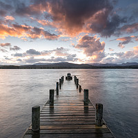 Buy canvas prints of Glorious Sunset, Windermere Jetty by Phil MacDonald