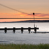 Buy canvas prints of Humber Bridge Sunset, Hull by Phil MacDonald