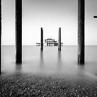 Buy canvas prints of The Old West Pier, Brighton and Hove by Phil MacDonald