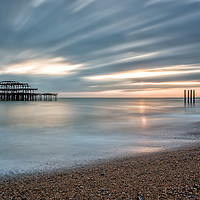 Buy canvas prints of The Old West Pier, Brighton and Hove by Phil MacDonald