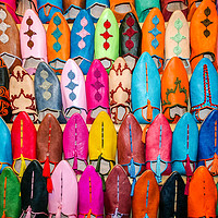 Buy canvas prints of Colourful Moroccan Slippers by Phil MacDonald