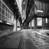 Buy canvas prints of First Light at The Shambles, York (B&W) by Phil MacDonald