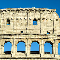 Buy canvas prints of Rome Italy Colosseum upper arches. by Theocharis Charitonidis