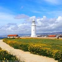 Buy canvas prints of The lighthouse in Paphos Cyprus by Philip Openshaw