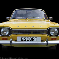 Buy canvas prints of Yellow Mark 1 Ford Escort by Philip Openshaw