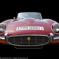 Buy canvas prints of Red Jaguar E Type Sports Car by Philip Openshaw