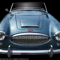 Buy canvas prints of Blue Austin-Healey 3000 Sports Car by Philip Openshaw